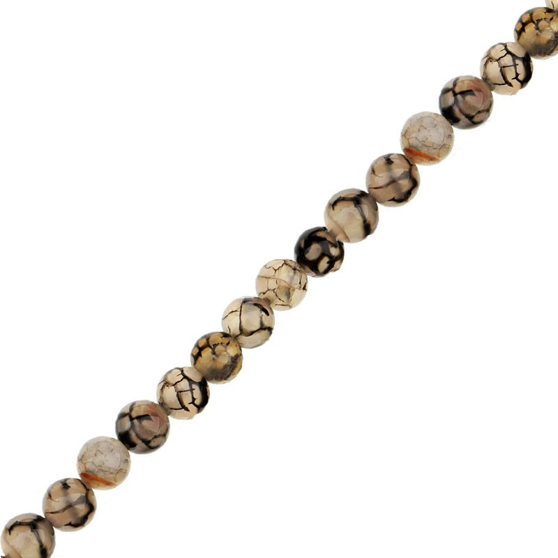 Bracelet Agate Veine De Dragon de 4, 6 ou 8 mm